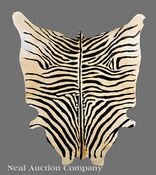 A Faux Zebra Skin Rug 86 in x 141b7f