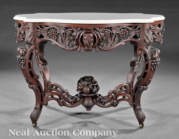 An Important American Rococo Carved 14202f
