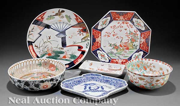 A Group of Japanese Porcelain Table 14214c