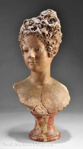 An Italian Terracotta Bust of a Lady