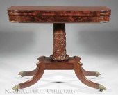 An American Classical Carved Mahogany 140105