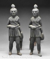 A Good Pair of American Cast Iron Figural