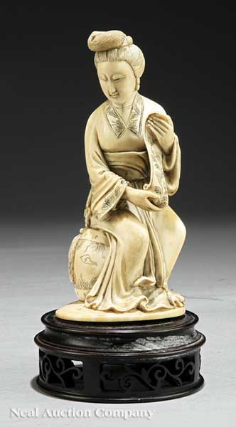 A Japanese Carved Ivory Okimono 14022d