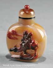 A Chinese Chalcedony Agate Snuff 140461