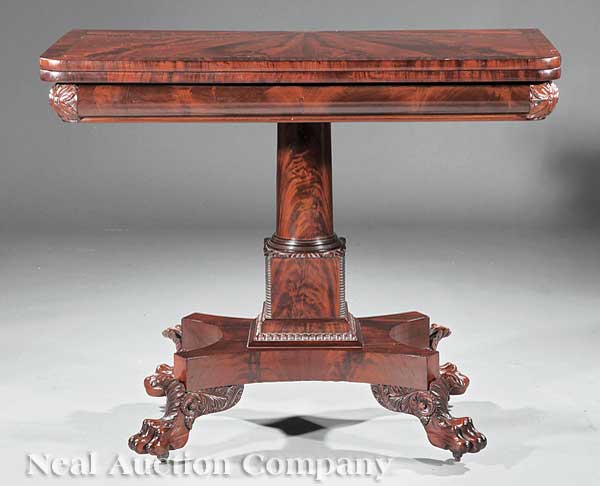 An American Classical Carved Mahogany 14049d