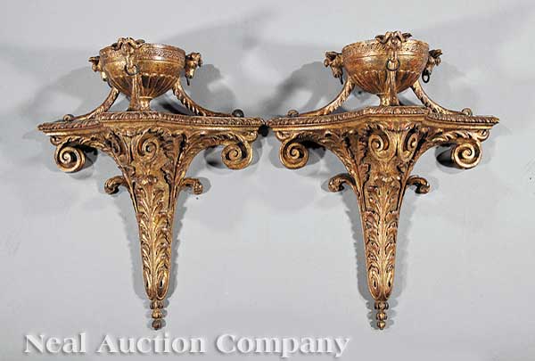 A Pair of Continental Carved Giltwood 14056f