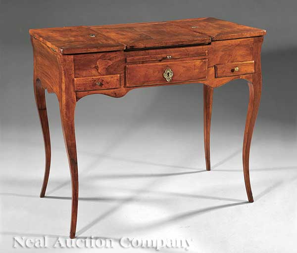 A French Provincial Fruitwood Poudreuse 14060f