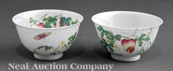 A Pair of Chinese Famille Rose Porcelain