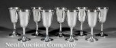 A Set of 8 Wallace Sterling Silver Goblets