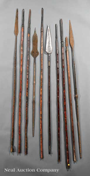 A Large Group of African Spears and Spear