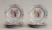 SET OF EIGHT CHINESE EXPORT PORCELAIN