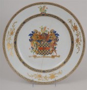CHINESE EXPORT PORCELAIN ARMORIAL CHARGER