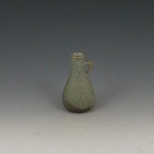 Miniature Vase green and brown excellent