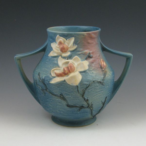 Roseville Magnolia handled vase 1441ef