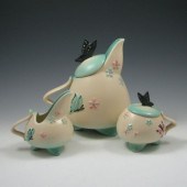 Hull Butterfly (Smooth) tea set with