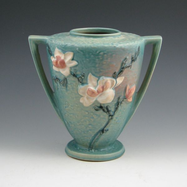 Roseville Magnolia handled vase 144556