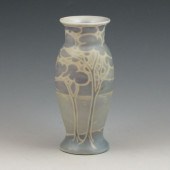 Fraunfelter scenic vase attributed to