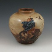 Rick Wisecarver vase with high relief