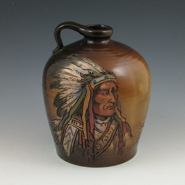Rick Wisecarver jug with hand-incised