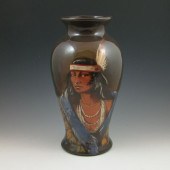 Rick Wisecarver vase with the portrait