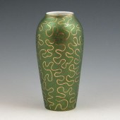Fraunfelter Coraline vase in green and