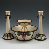 Weller Noval Comport Bowl and Candle