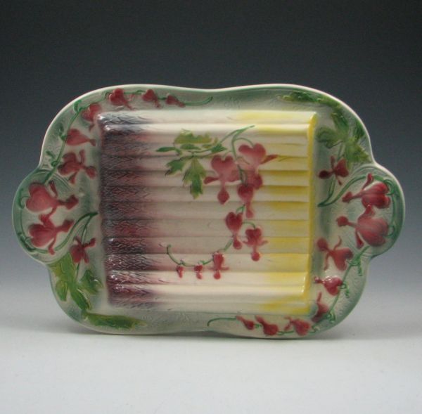 Majolica St. Clement Asparagus Cradle marked