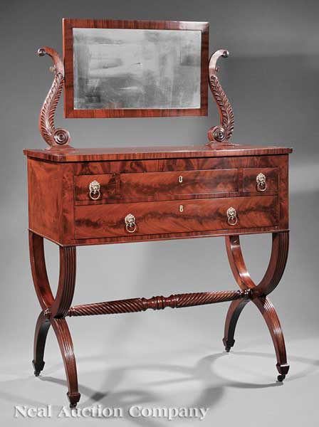 An American Classical Carved Mahogany 142620