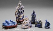 A Group of Six Chinese Sodalite and