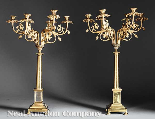 A Pair of American Classical Gilt