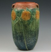 Roseville Sunflower Vase marked (hand