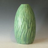 Tim Eberhardt vase with hand-carved