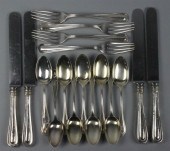 THIRTY-SEVEN PIECES OF AMERICAN FLATWARE