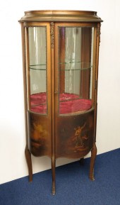 PAINT DECORATED FRENCH VITRINE 145cde