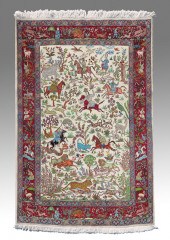 MODERN PERSIAN HAND KNOTTED WOOL RUG