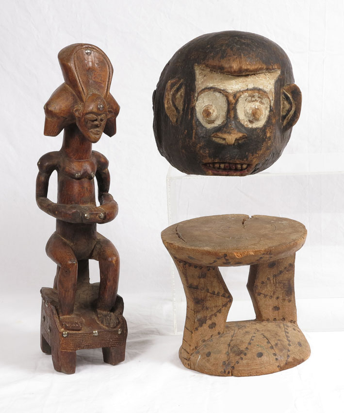 AFRICAN CARVED ITEMS To include 145e3b