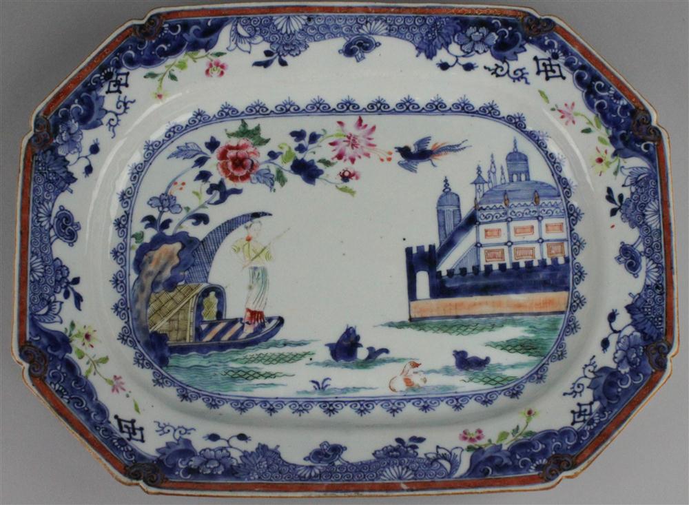 CHINESE EXPORT SALVER SHAPED PLATTER 146237