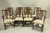 SET OF EIGHT CHIPPENDALE STYLE 14637a