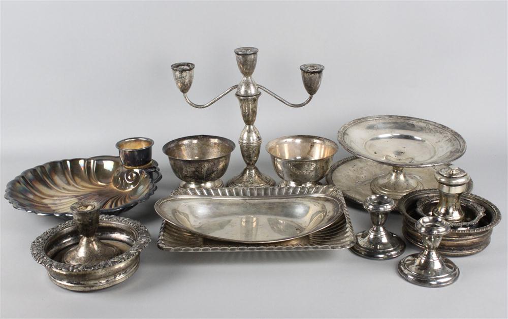 GROUP OF ASSORTED STERLING TABLEWARES