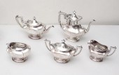 5 PIECE REED AND BARTON STERLING TEA