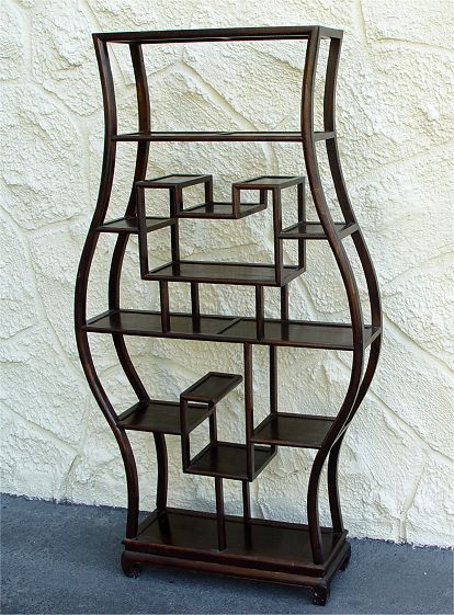 CHINESE OPEN DISPLAY ETAGERE Bentwood 1468ad