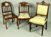 GROUP OF THREE CHAIRS including a pair