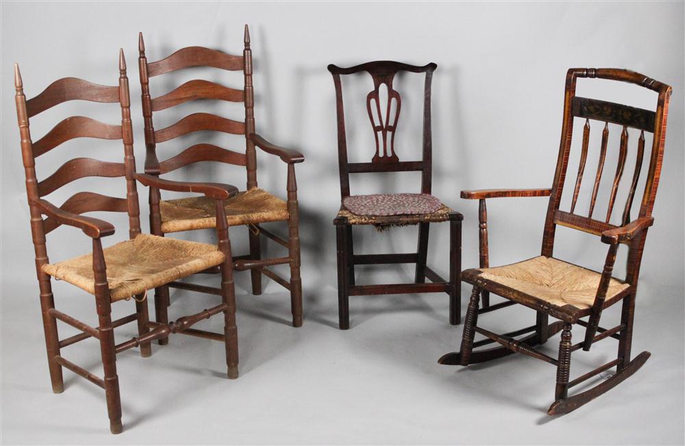 GROUP OF FOUR AMERICAN CHAIRS INCLUDING 146d04