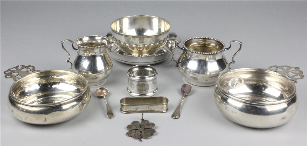 GROUP OF SILVER ARTICLES including 146d1b