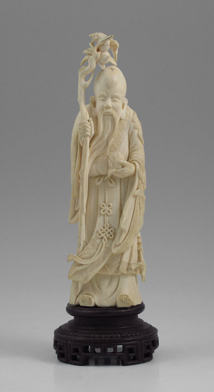 CHINESE CARVED IVORY IMMORTAL FIGURE  146fef