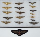 COLLECTION OF US NAVY AVIATOR WINGS:
