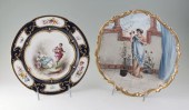 TWO FRENCH PORCELAIN CABINET PLATES 1455f6