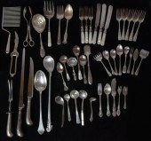 GROUP OF SILVER AND PLATE FLATWARE 145809