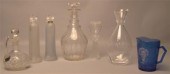 GROUP OF ECLECTIC GLASS ITEMS including