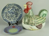 CHINESE PORCELAIN ROOSTER-FORM TUREEN